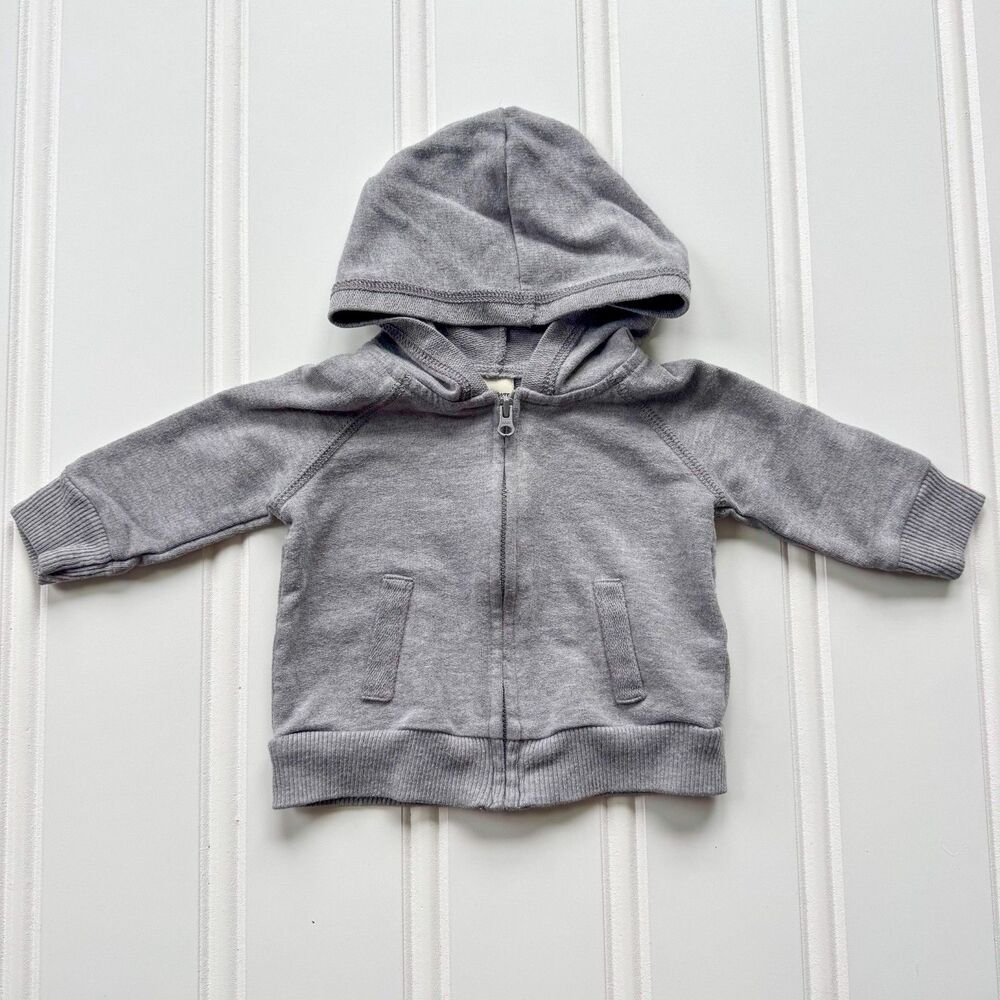 4/$10 - Cherokee Grey Baby Hoodie | 0-3 Months